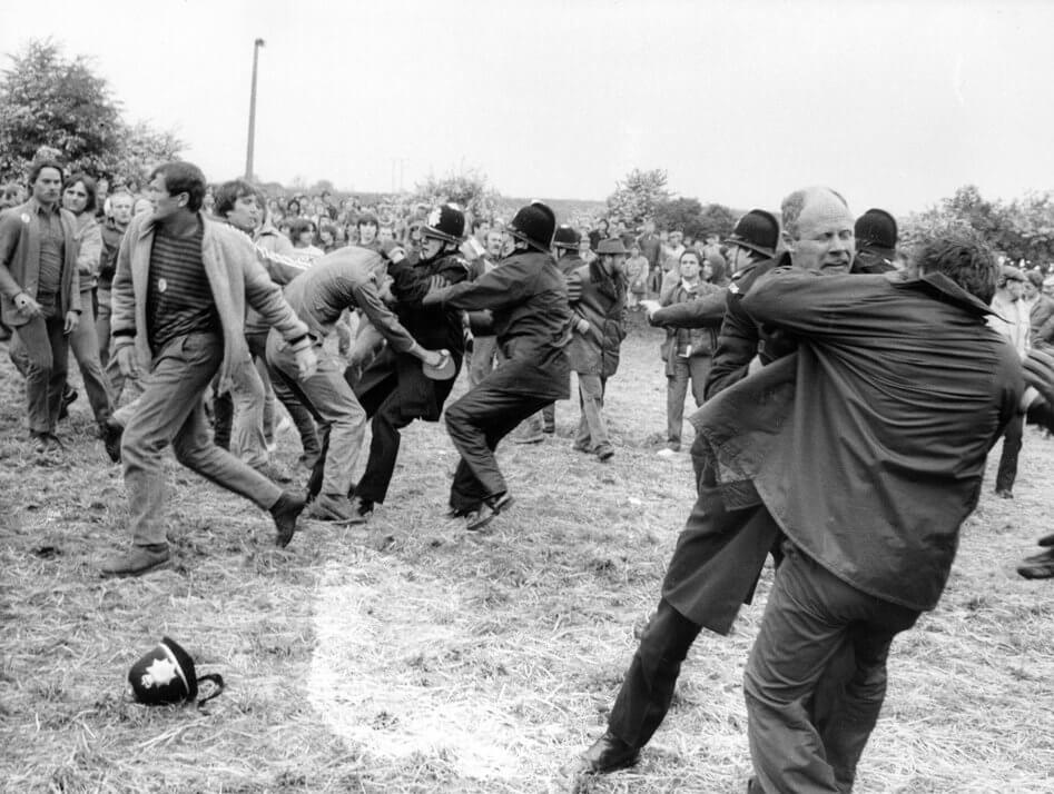 Miners’ Strike 1984 - 1985. Police and Pickets clash.